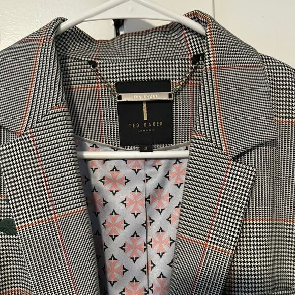Ted Baker London Gray Blazer with Floral Embroidery - Picture 5 of 6